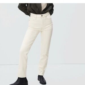 EVERLANE SIZE 26 crop Women's Cream Jeans
